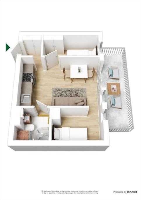 Tjuvholmen - Balcony With Seaview & 2 Bedrooms Leilighet *